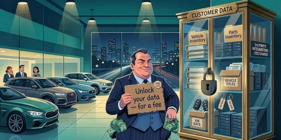 digital image of colorful icons representing the 5 keys to a DMS migration   