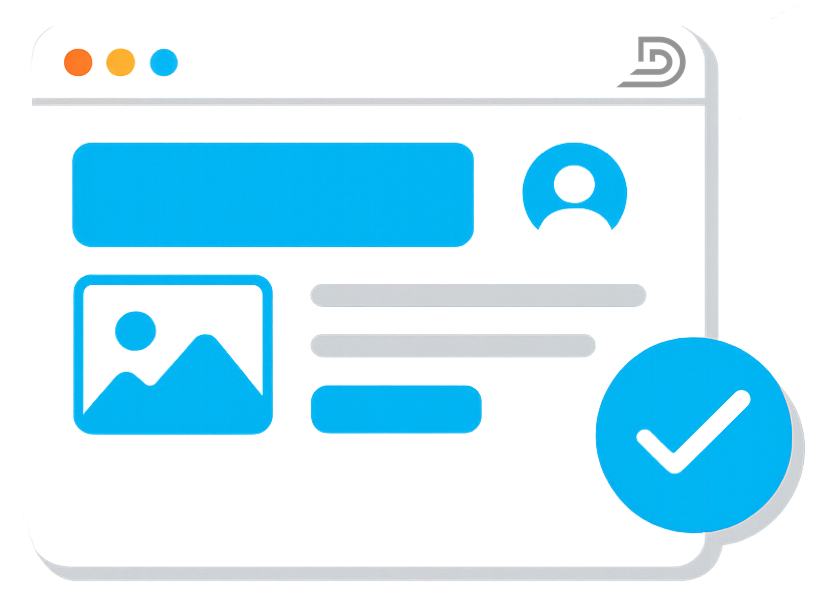 A dashboard image showing examples of native components in a generic page layout 